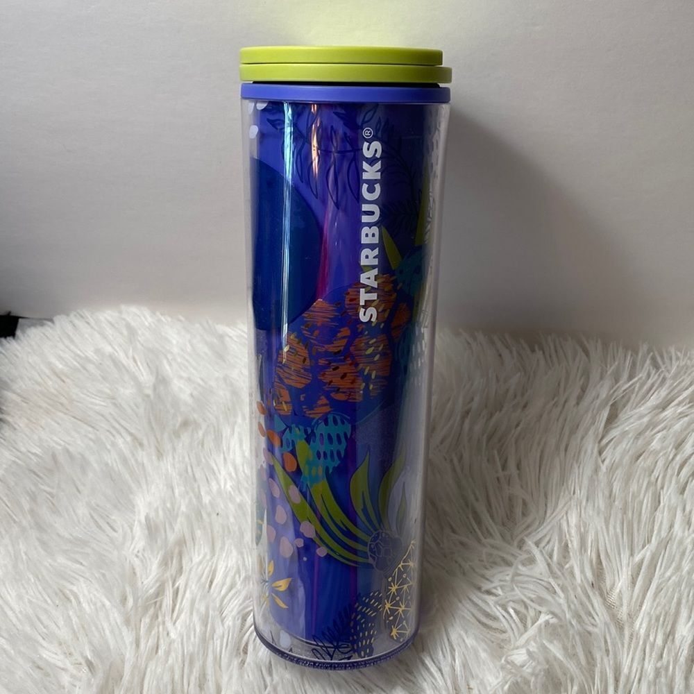 Starbucks Hawaii Collection 16oz Blue Sea Turtle Moon Tumbler